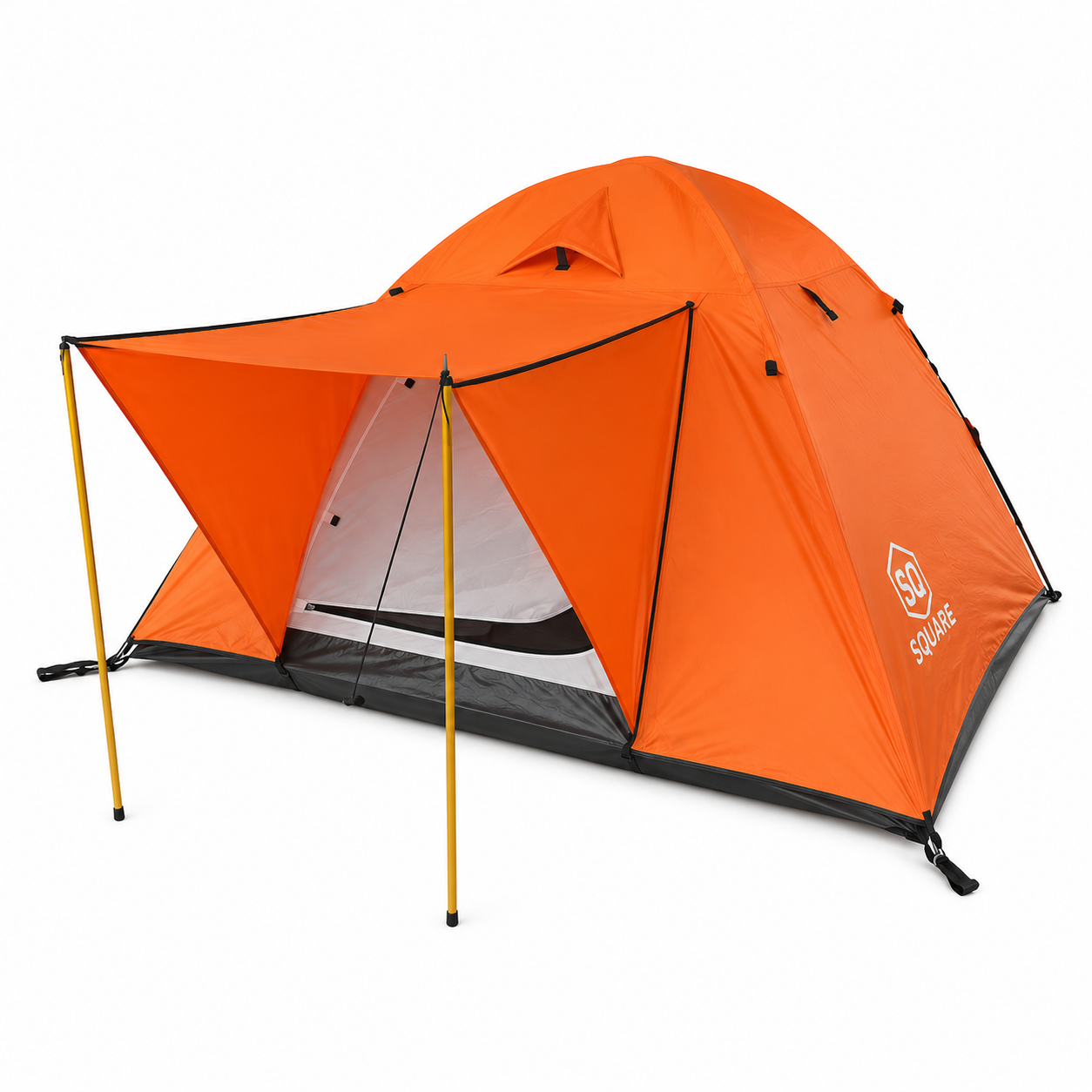 Square Volga 3 Dark Orange Cadir