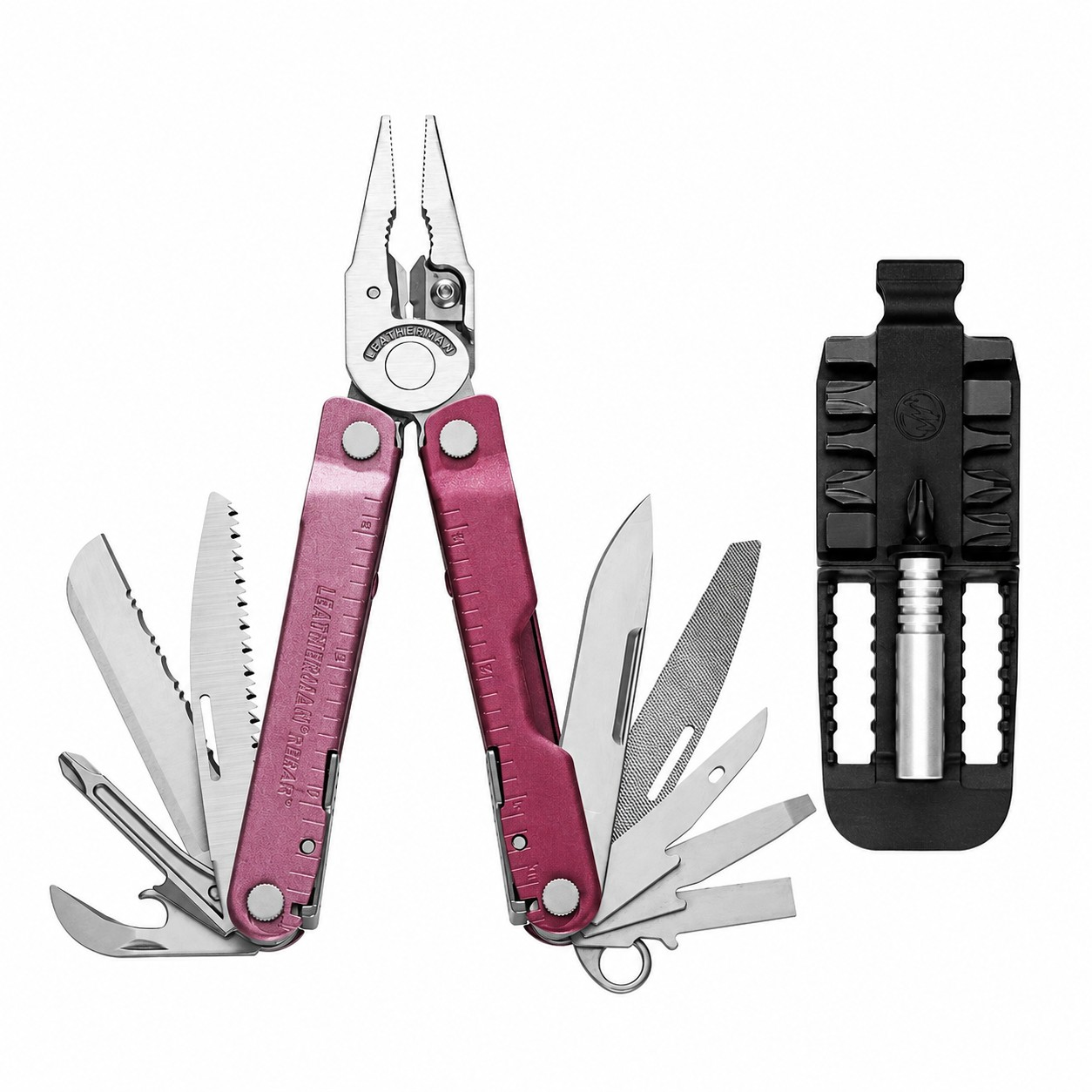Leatherman Rebar Set Heathered Cranberry