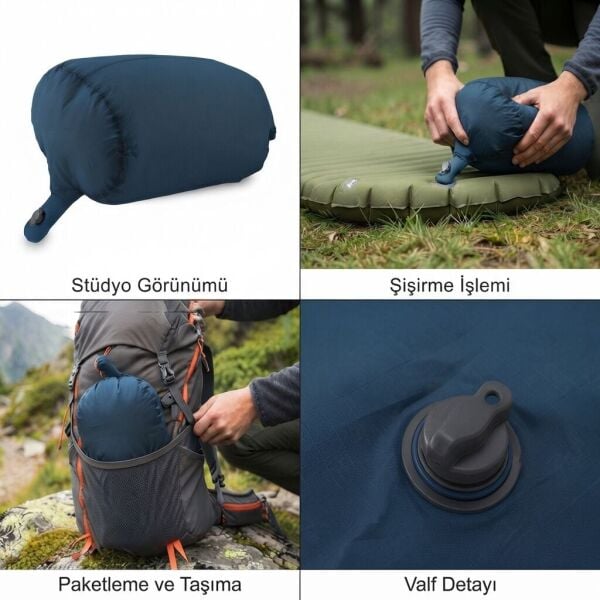 Pinguin Air Bag Mavi Şişme Yastık