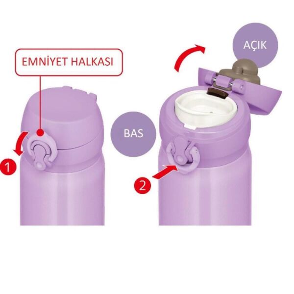 Thermos Ultralight Termos 0.50 Li̇tre Li̇la Renk