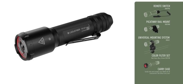 LedLenser TAC6R Set El Feneri 2000 Lümen