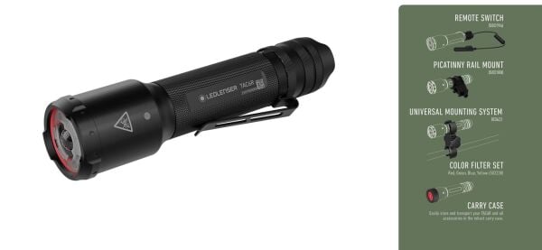 LedLenser TAC6R Set El Feneri 2000 Lümen