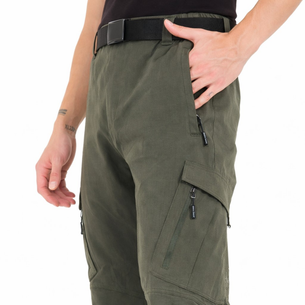 Q&Steinbock Ragnar Man Cargo Pantolon Haki - L