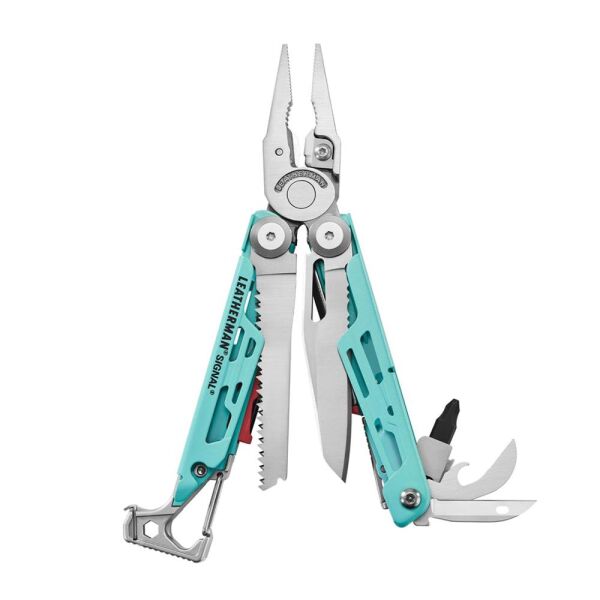 Leatherman Si̇gnal Aqua Si̇lver