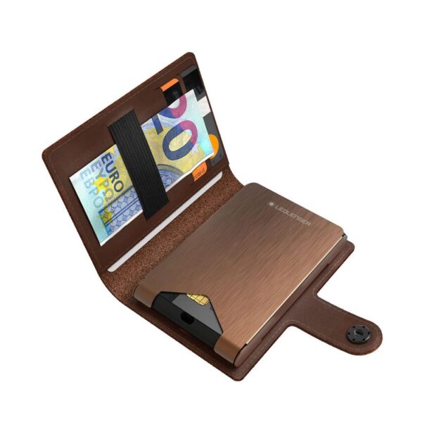 Ledlenser Li̇te Wallet Plus Chestnut