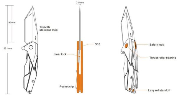 Ruike P138-w Çaki