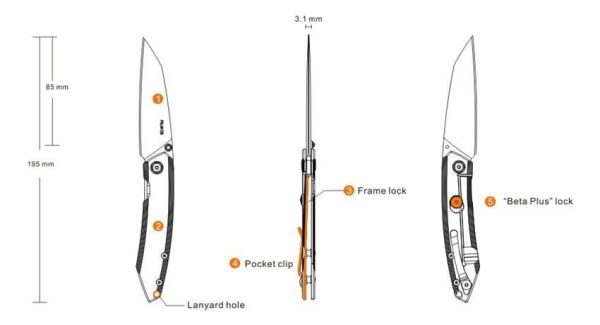 Ruike P831-sf Çaki