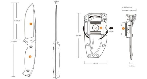 Ruike F118-b Biçak