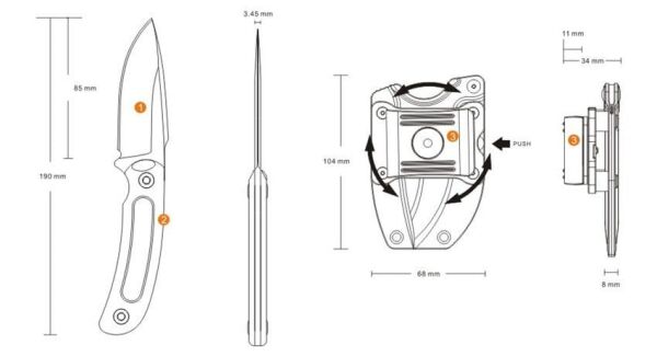 Ruike F815-j Biçak