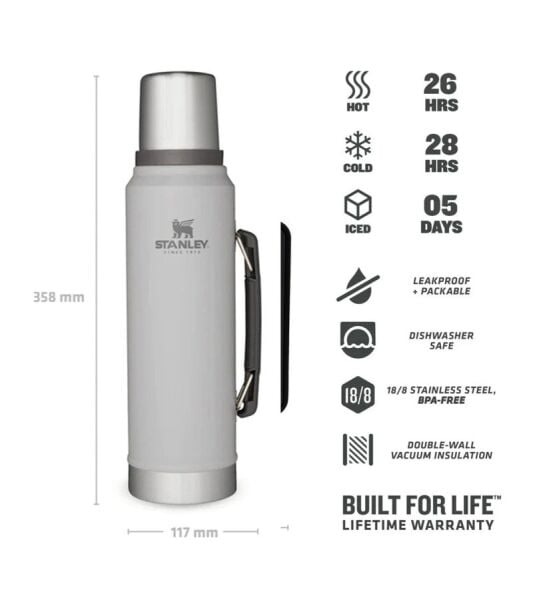 Stanley The Legendary Classic Bottle 1.0 Litre Gri