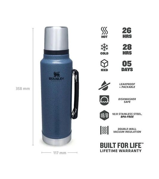 Stanley The Legendary Classic Bottle 1.0 Litre FÜME