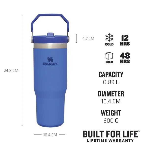 Stanley The Ice Flow Fli̇p Straw Pi̇petli̇ Termos 0,89 Lt Mavi̇