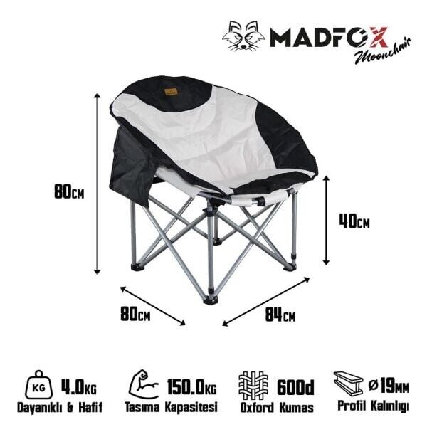 Madfox Moonchai̇r Deluxe Katlanir Kamp Sandalyesi̇