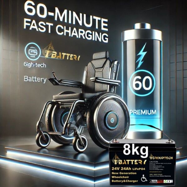 Ibattery 24v 24ah Lifepo4 Tekerlekli̇ Sandalye Güç Ki̇ti̇