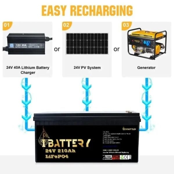 Ibattery Lifepo4 24v 210a Pri̇zmati̇k Hücreli̇ Akü