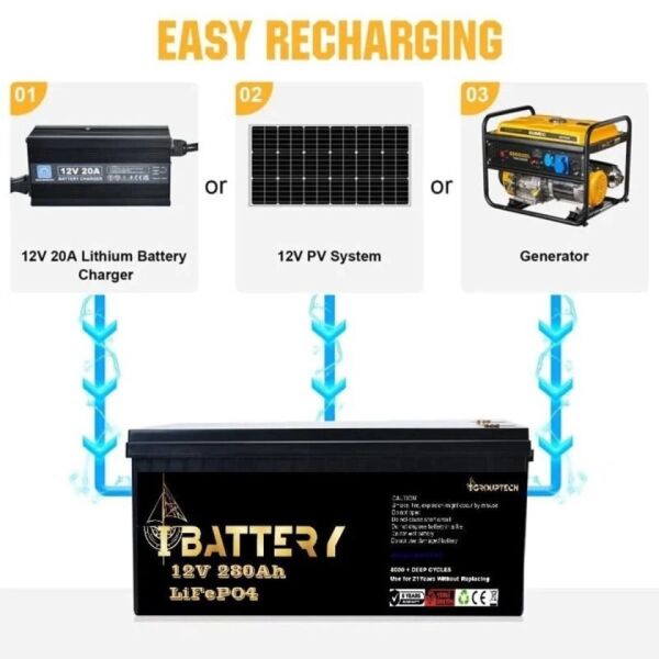 Ibattery Lifepo4 12v 280a Pri̇zmati̇k Hücreli̇ Akü