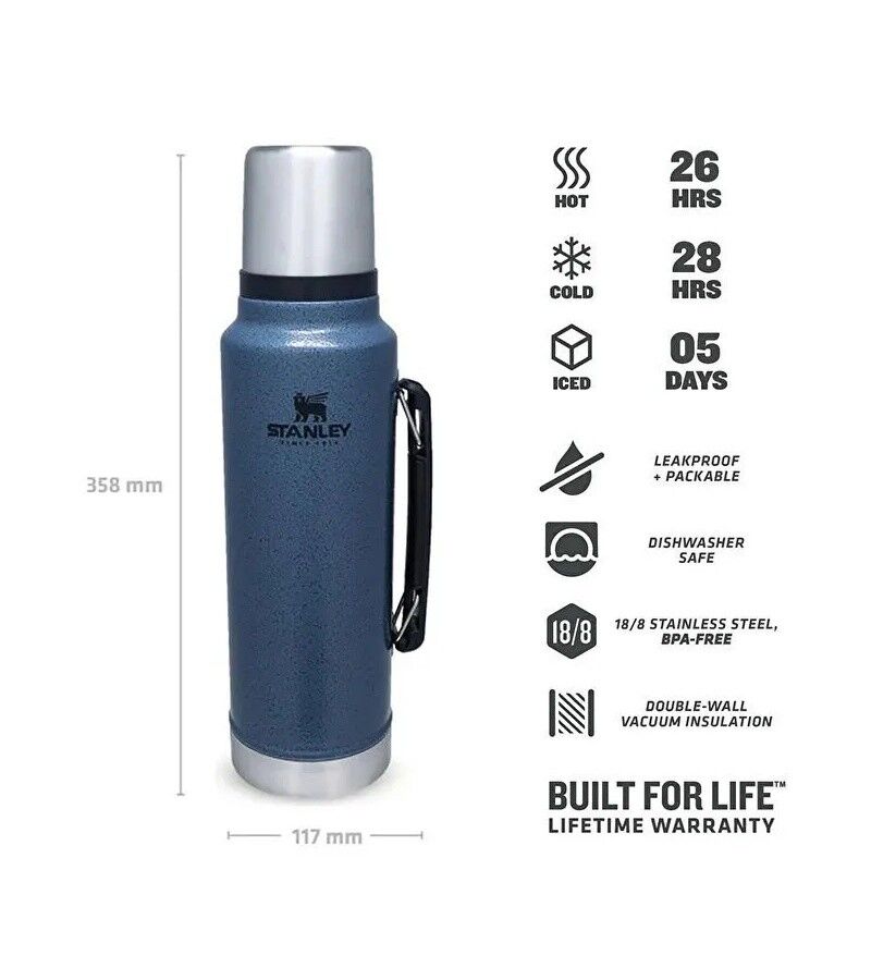 Stanley The Legendary Classic Bottle 1.0 Litre MAVİ