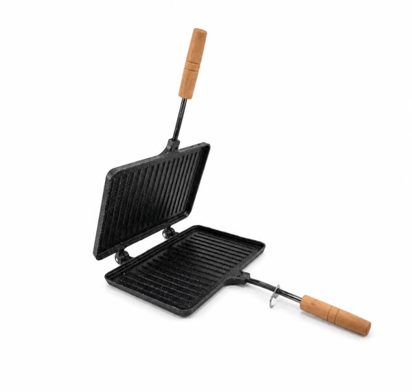 Madfox GrillPress Granit Döküm Çift Taraflı Tost & Izgara Tavası