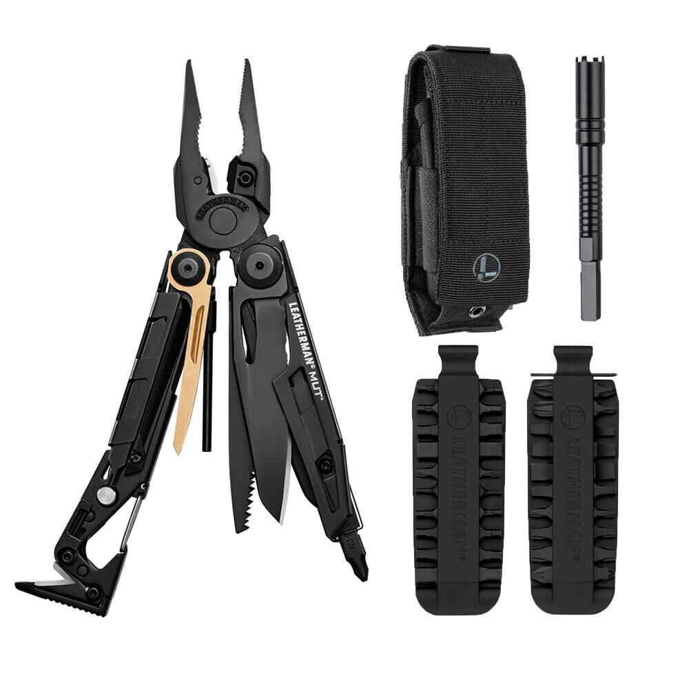Leatherman Mut Black +si̇yah Molle Kilif+set Multi̇ Tool