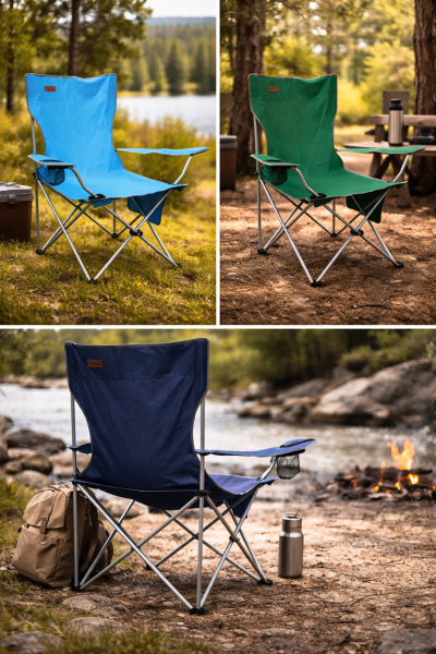 Madfox CampSeat X90 Katlanır Kamp Sandalyesi (Taşıma Çantalı) Blue
