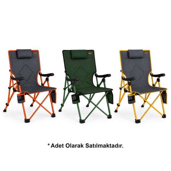 Madfox FlexLounge 3X Katlanabilir Kamp Sandalyesi Steel Ember