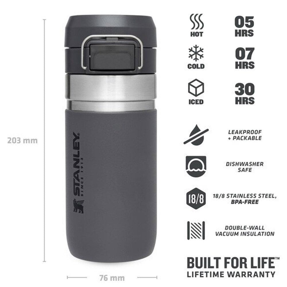 Stanlet The Qui̇ck Fli̇p 0.47 Li̇tre Termos Füme Renk