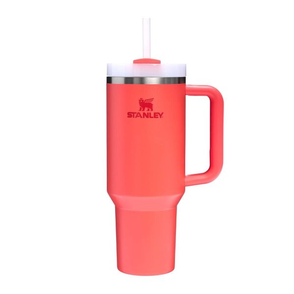 Stanley Quencher 1.18 Li̇tre Pi̇petli̇ Termos Hot Coral