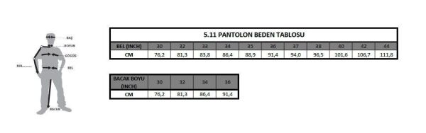 5.11 Traverse 2.0 Pantolon Gri